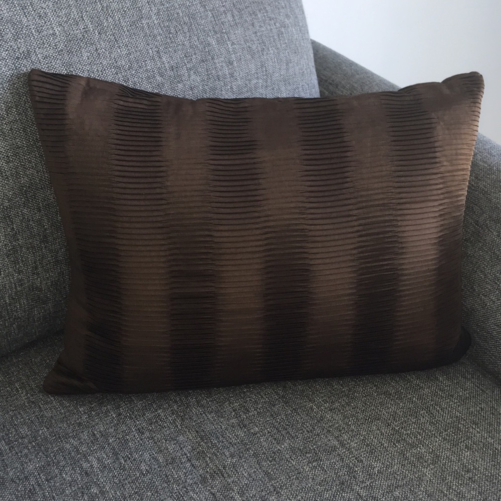 Brown decorative pillow